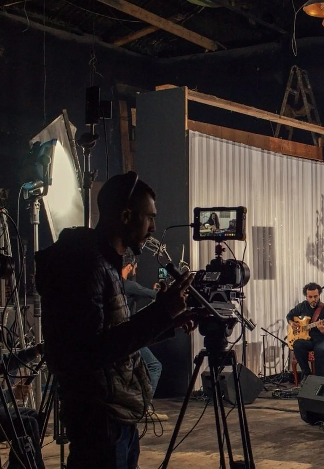 C Network crew filming a live session